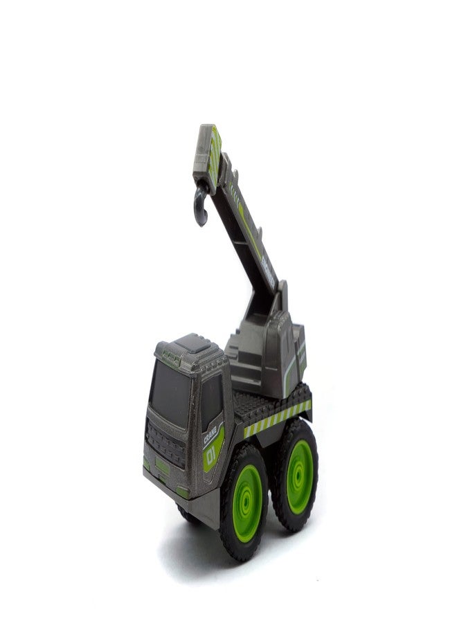 Space Enterprises Engineering Construction Toy Truck Set - 6PCS Die-Cast Metal Construction Vehicles for Kids - Mini Toy Trucks Set with Excavator, Dump Truck - Image 3
